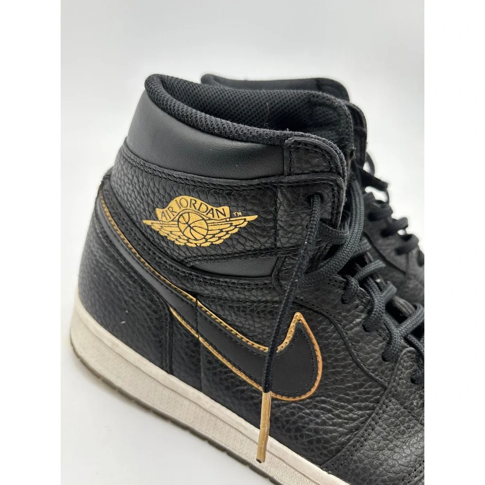 Nike Air Jordan 1 Retro High OG City of Flight Black Gold 555088-031 Mens 10